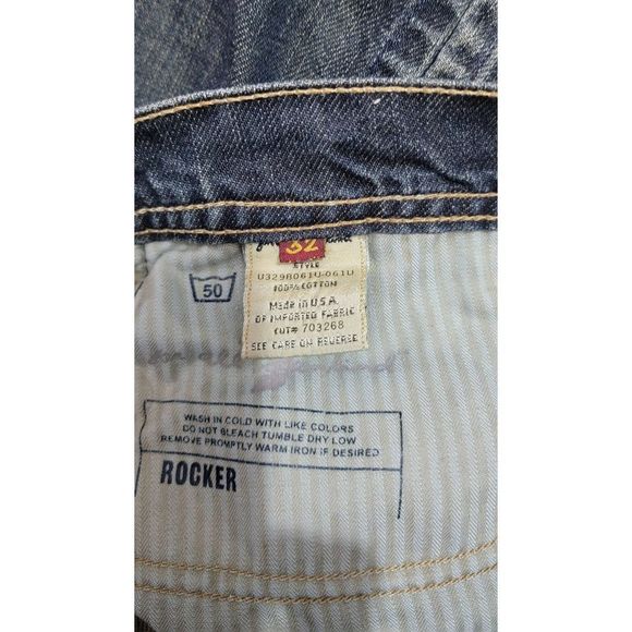 7 For All Man Kind Rocker Mini Skirt Women's 32" Dark Denim 100% Cotton  w/ Slit - Picture 4 of 10